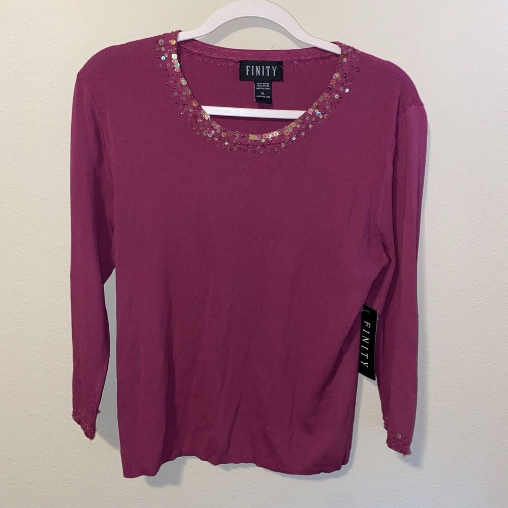 Finity Women’s Long Sleeve Shirt Magenta
